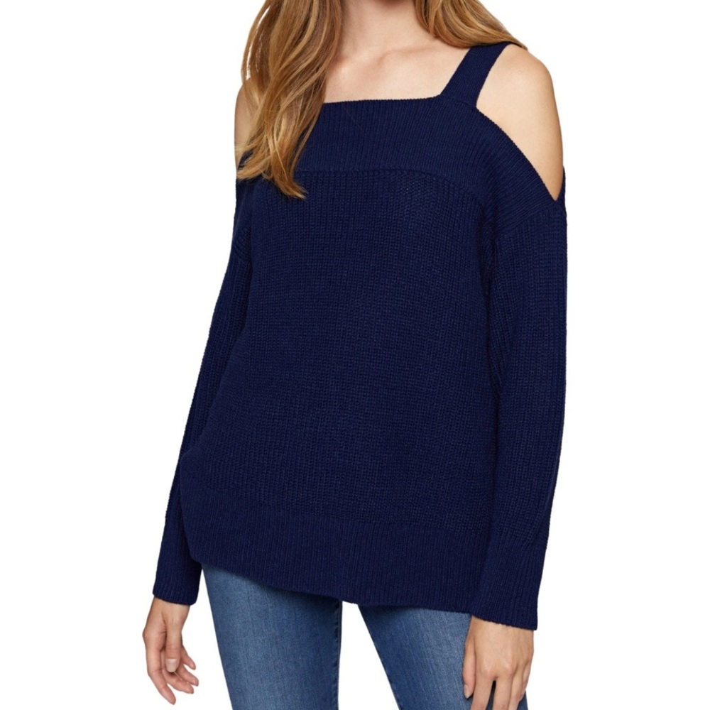 Sanctuary Black Amelie Cold Shoulder Sweater